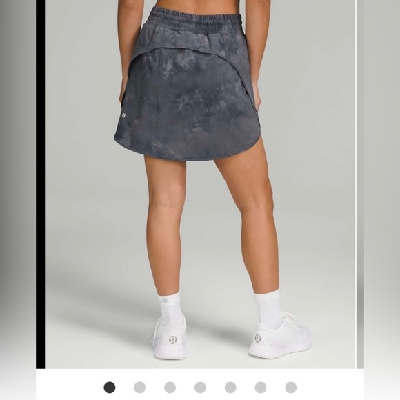 Lululemon Diamond Dye Pitch Grey Graphite Hotty Hot Size 4 Long High-Rise Skirt - Picture 9 of 12